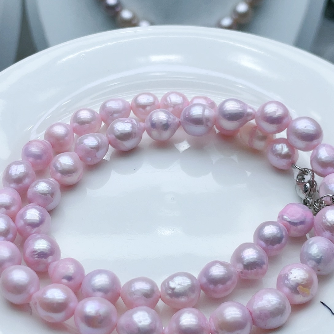 淡水珍珠颈饰钛钢