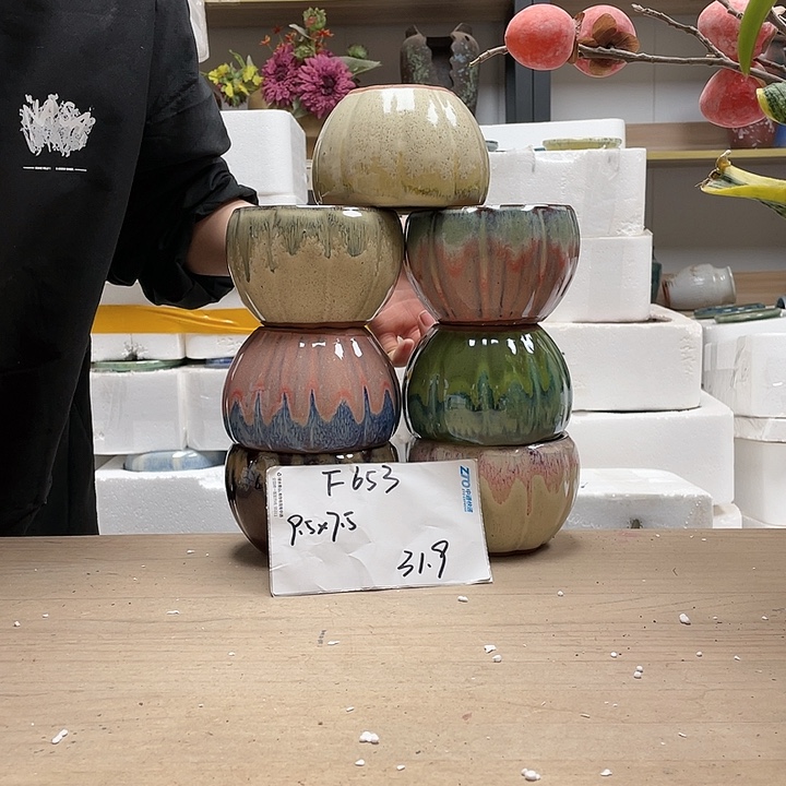 粗陶多肉花盆微瑕653