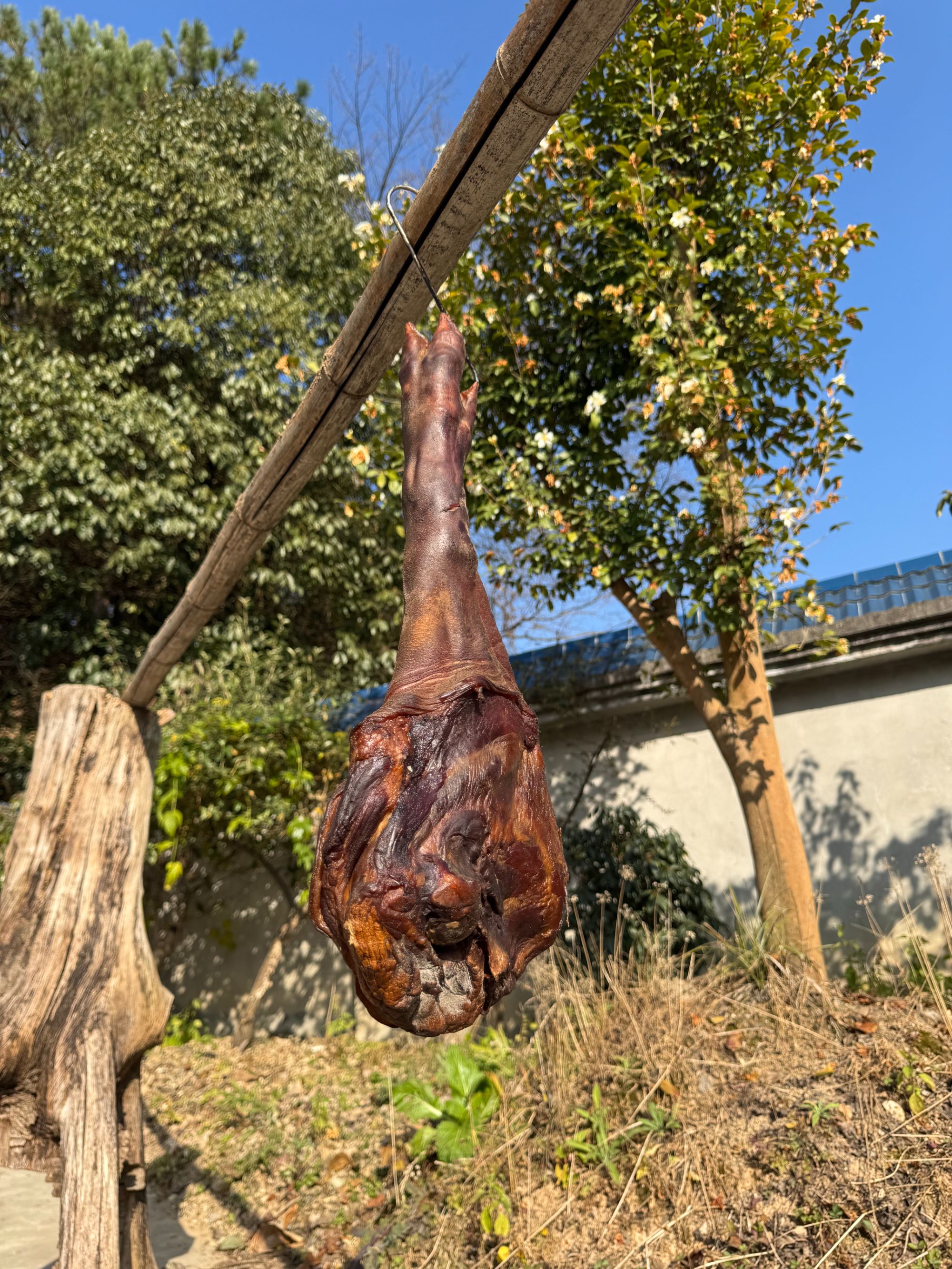 农家柴火烟熏猪蹄整只（6斤）