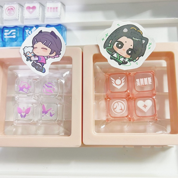无畏契约个性透光键帽XDA透明款奶妈暮碟芮娜捷风