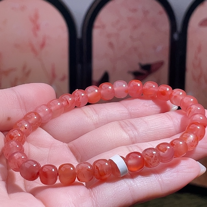 南红玛瑙合金手链52080