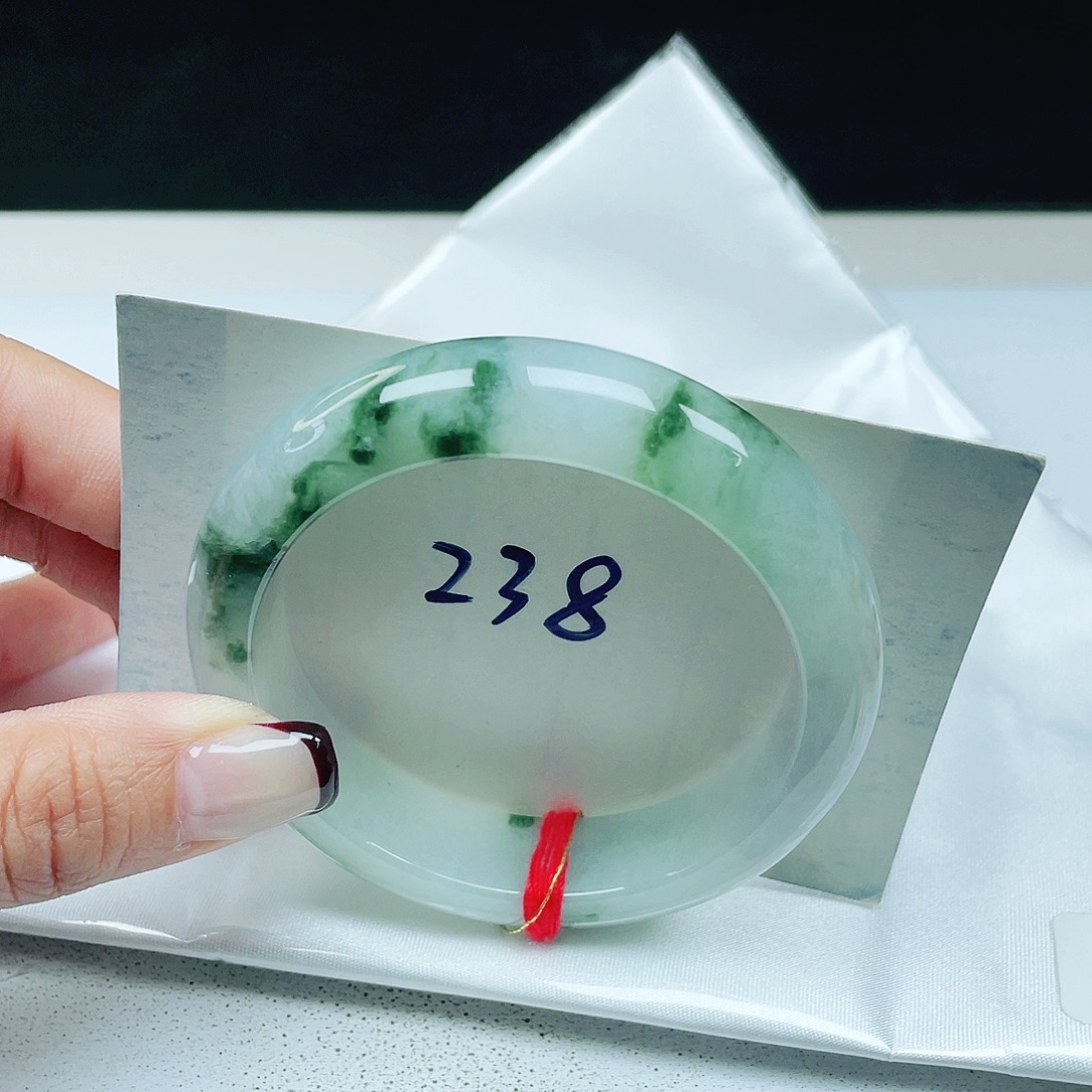 翡翠未镶嵌手镯 正圈54+