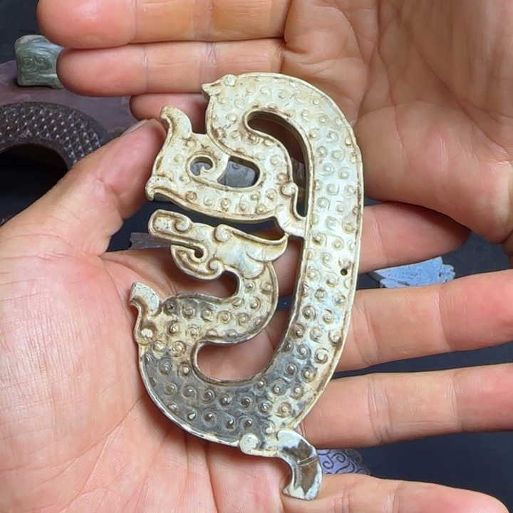 山***观和田玉未镶嵌挂件