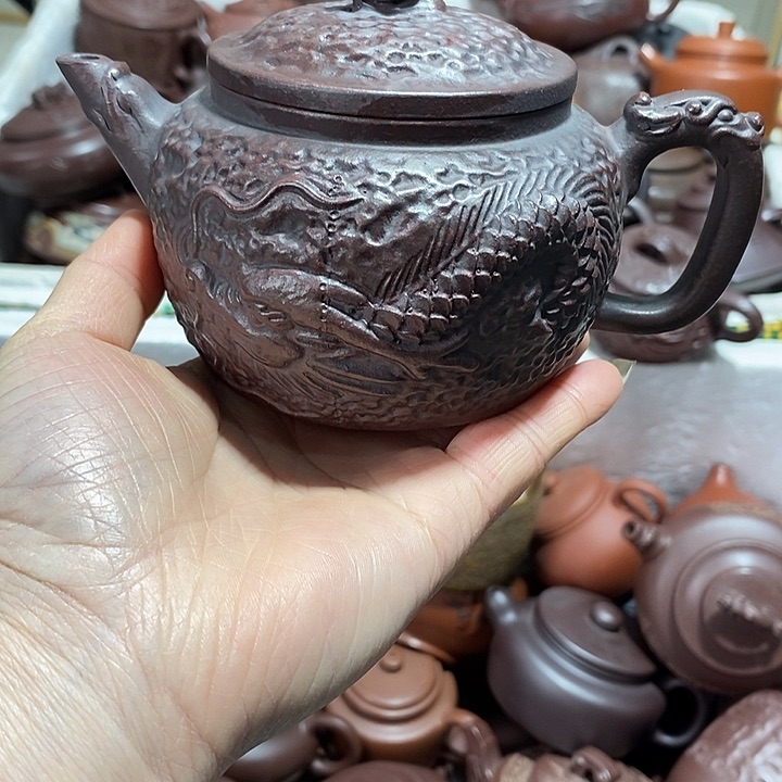 紫砂茶壶微瑕微笑