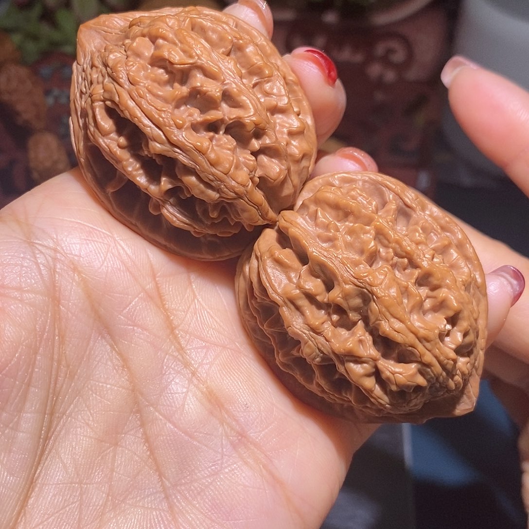 文玩核桃把件43大沽石qi