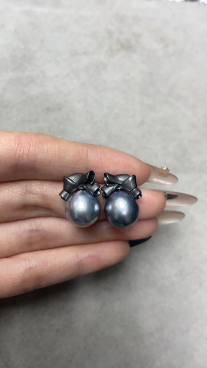 哲糖设计款海水珍珠耳钉