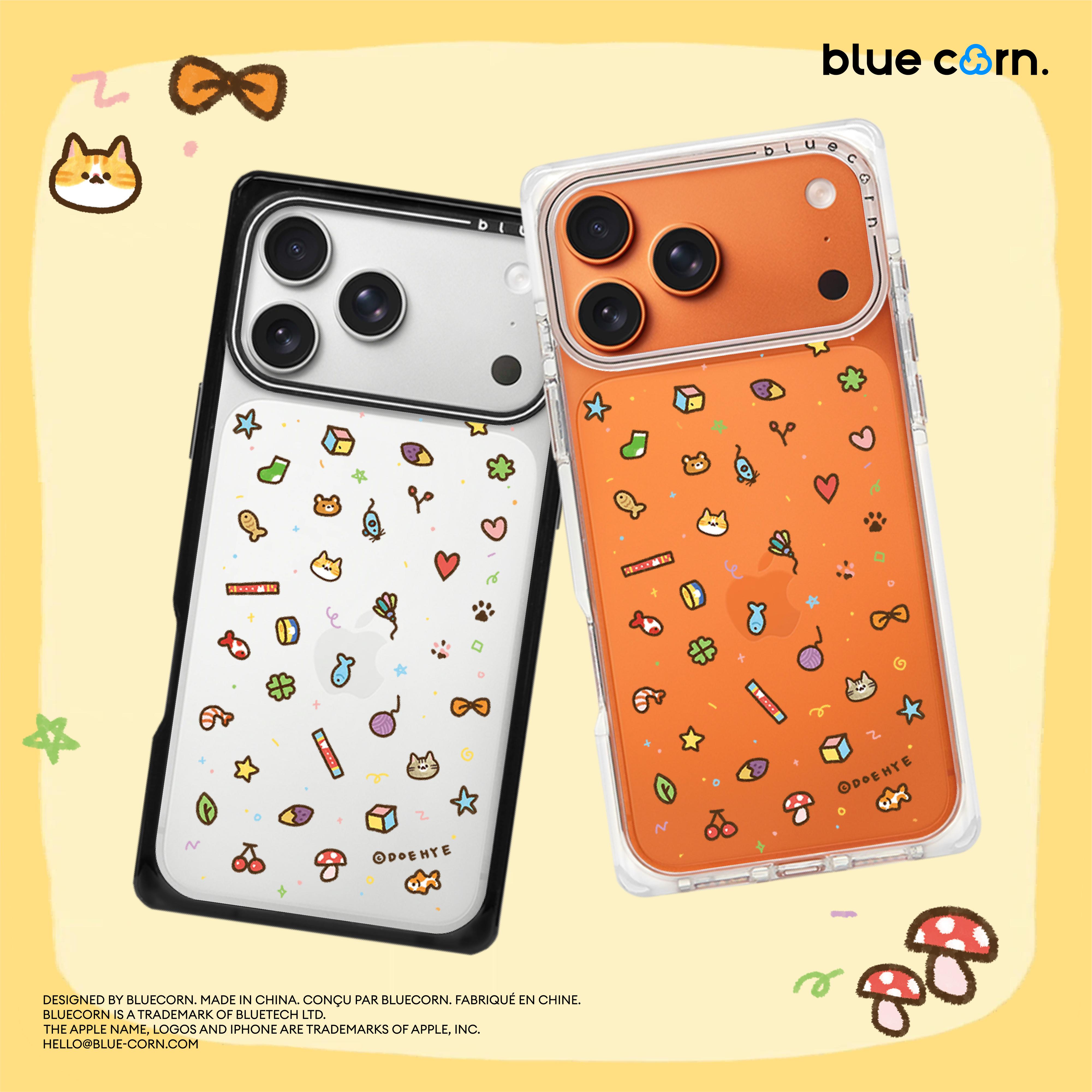 蓝色苞米联名奶酪喵团 小鼻噶适用于iPhone17/16/15/ProMax手机壳