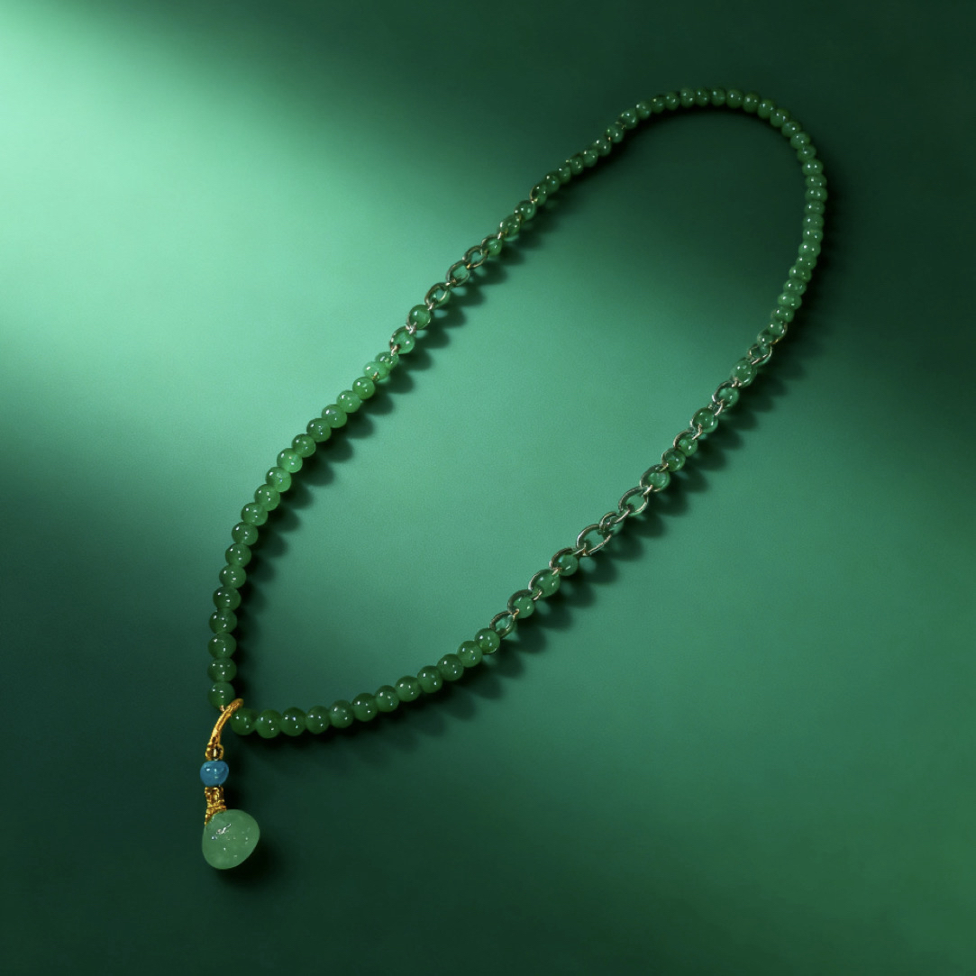 Z. 新疆 DIY 綠色定制项链 A129-WGQ-2A