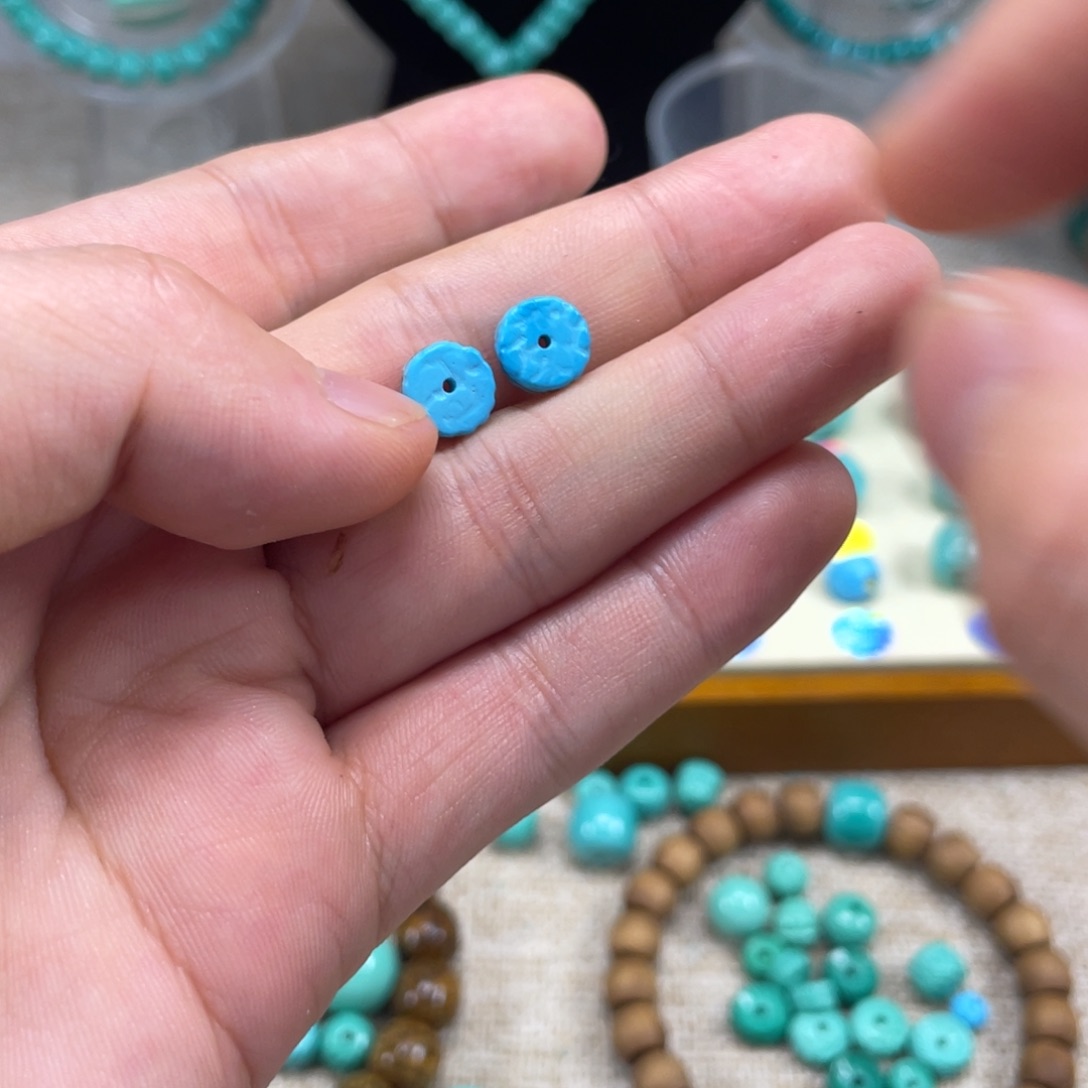 皆***喜原生态湖北矿小配饰，直径8