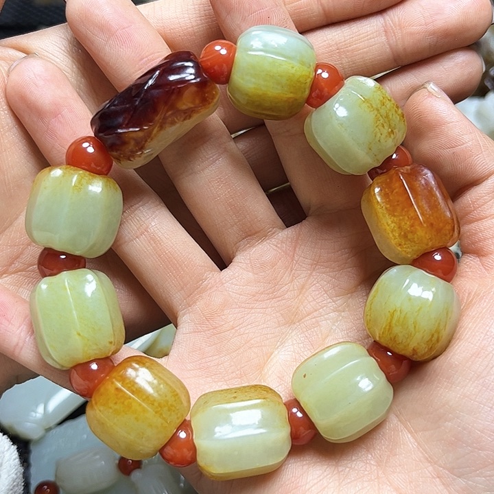 和田玉把件未镶嵌草**@