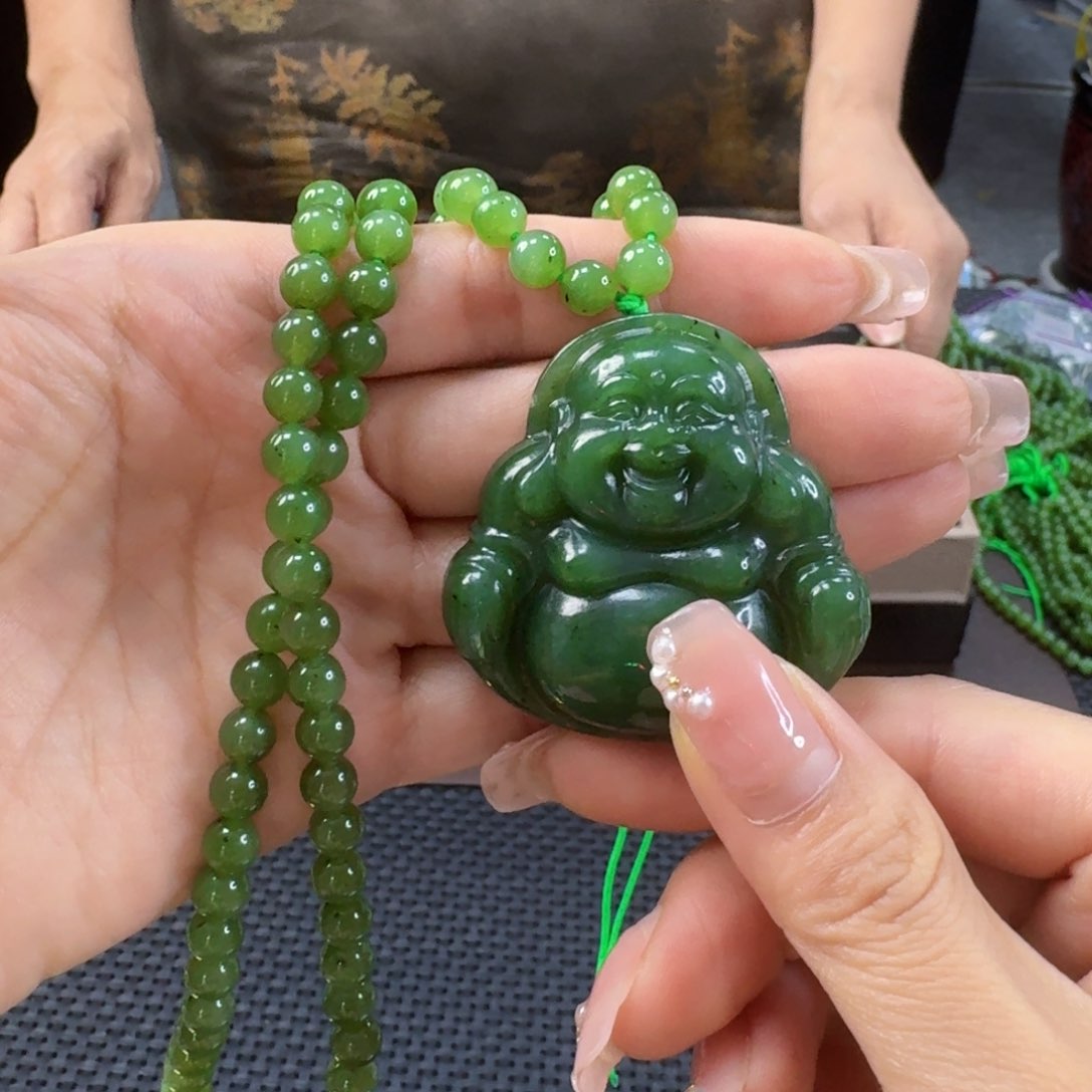 和田玉（碧玉）未镶嵌颈饰45