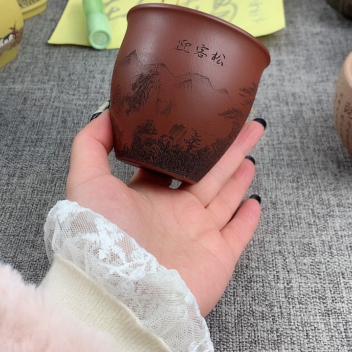 紫砂茶杯高端主人杯