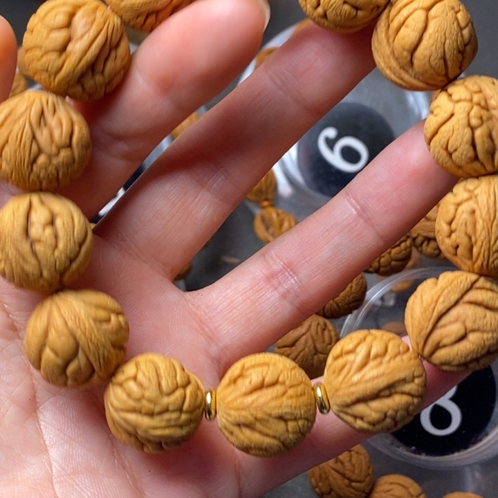 吊坠文玩核桃秦岭野生龙纹桃核19