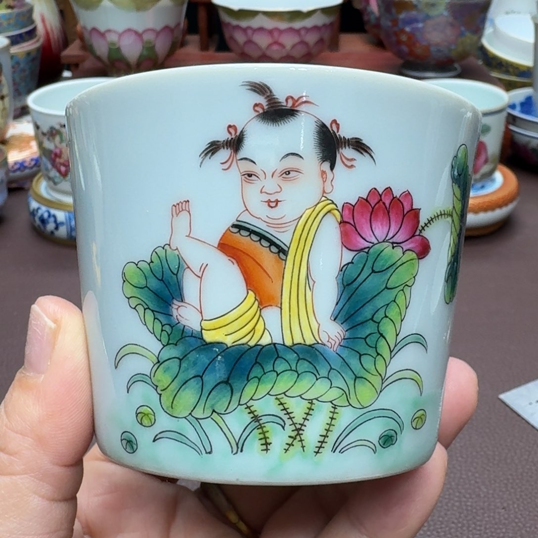 瓷片景德镇仿古手工制作精品展示