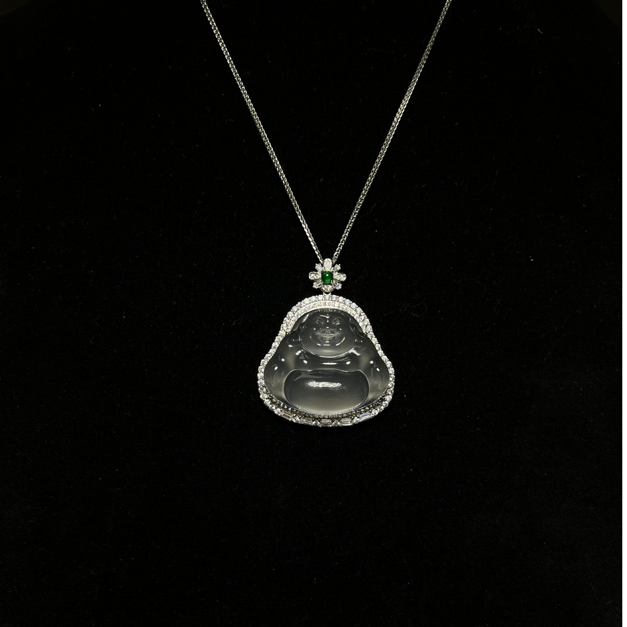 《兰玉珠宝甄选》银镶佛公吊坠 笑口常开