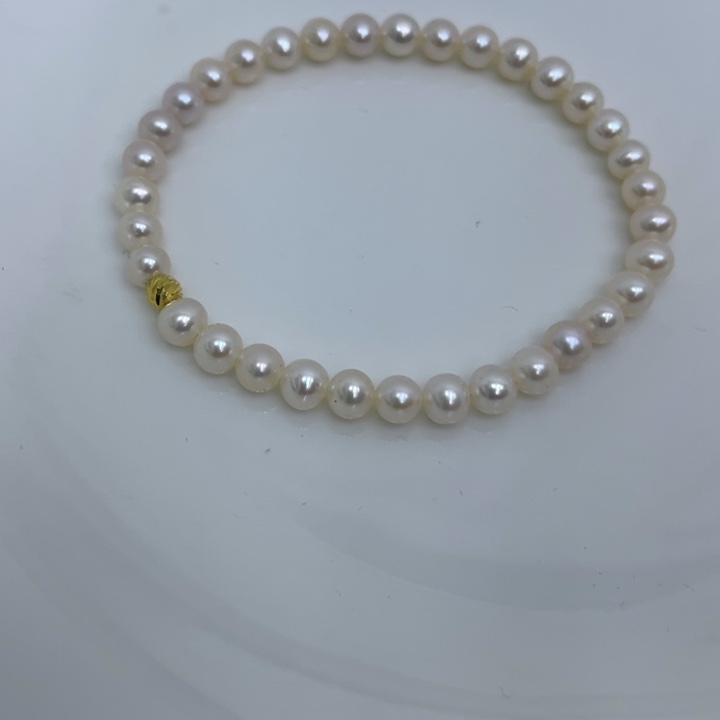 淡水珍珠颈饰银S925镶嵌