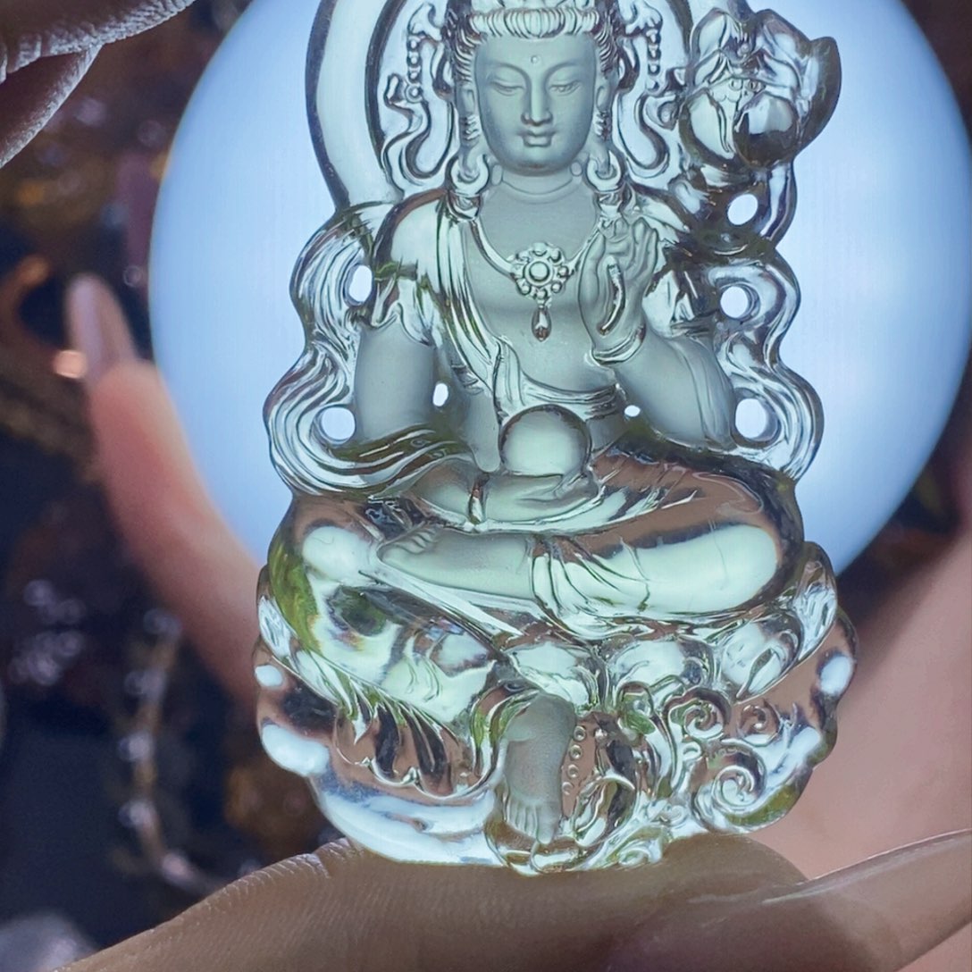 水晶颈饰未镶嵌A***东吊坠