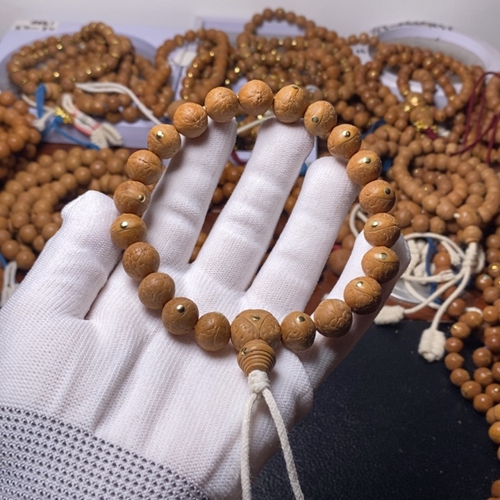 光***明尼泊尔凤眼菩提手串