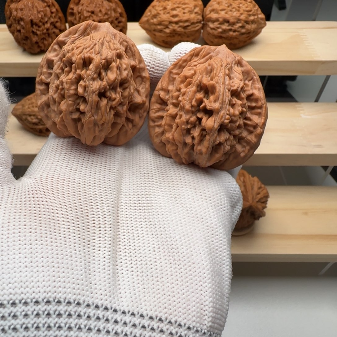 吊坠文玩核桃39-43全品红皮虎头