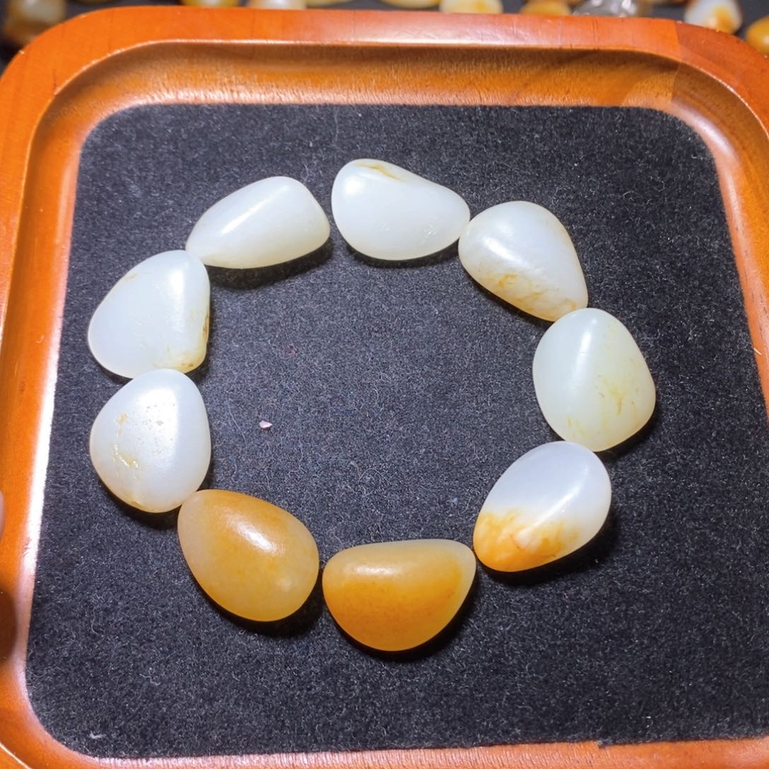 和田玉手链未镶嵌森