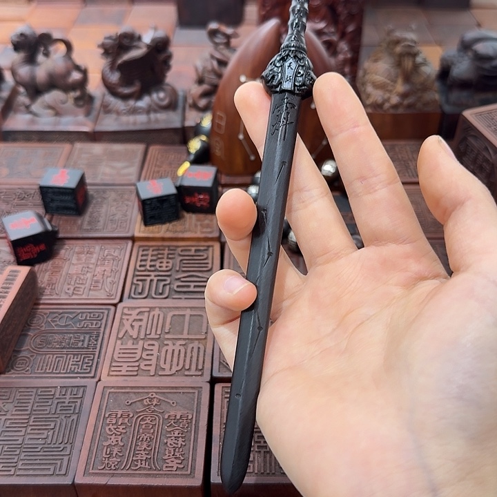 枣木玉华天使发簪剑