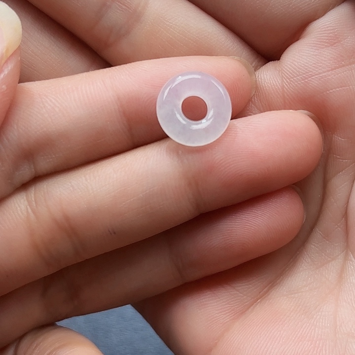 翡翠未镶嵌颈饰天然缅甸翡翠A货甜甜圈