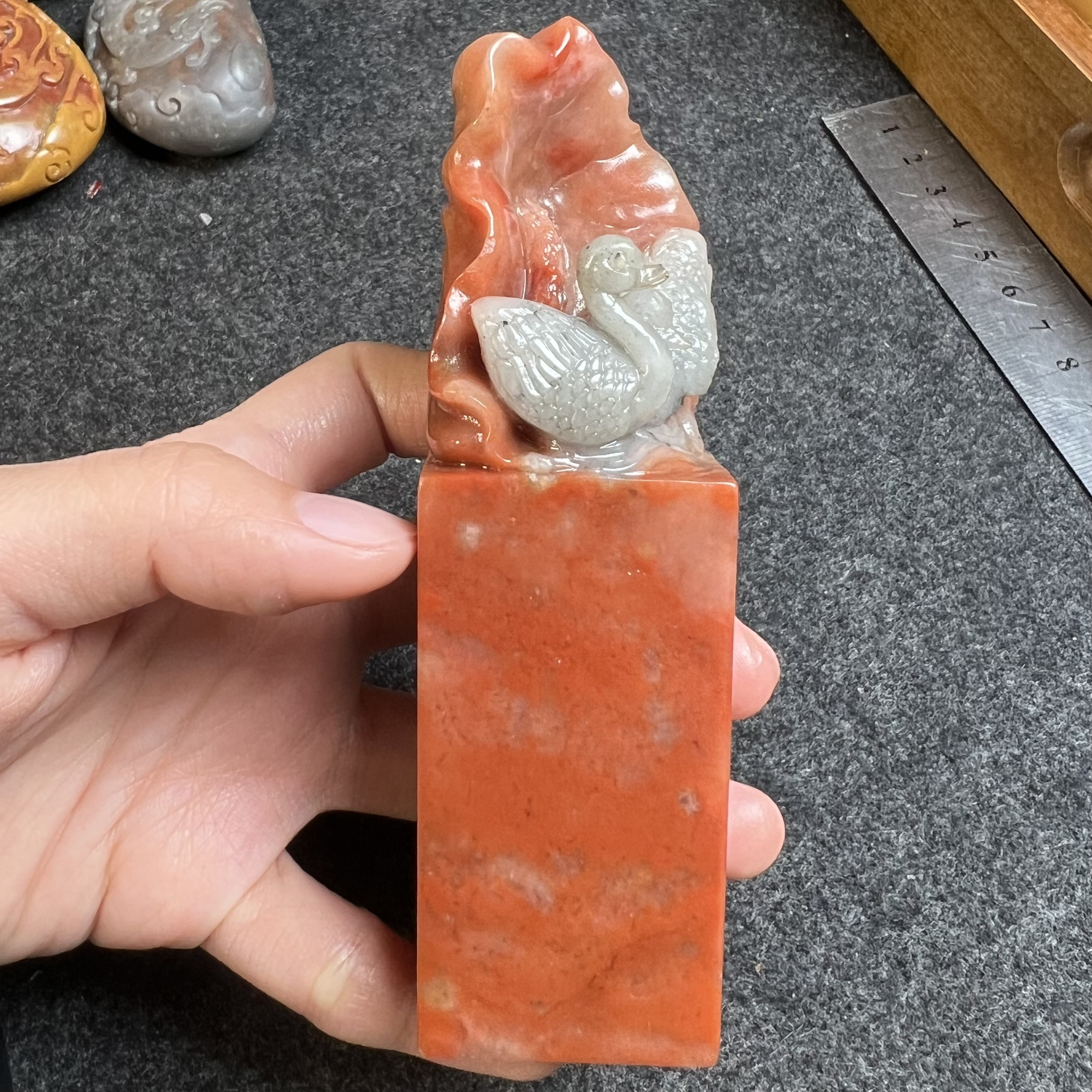 寿山石/尺寸12-3.5-3.5厘米