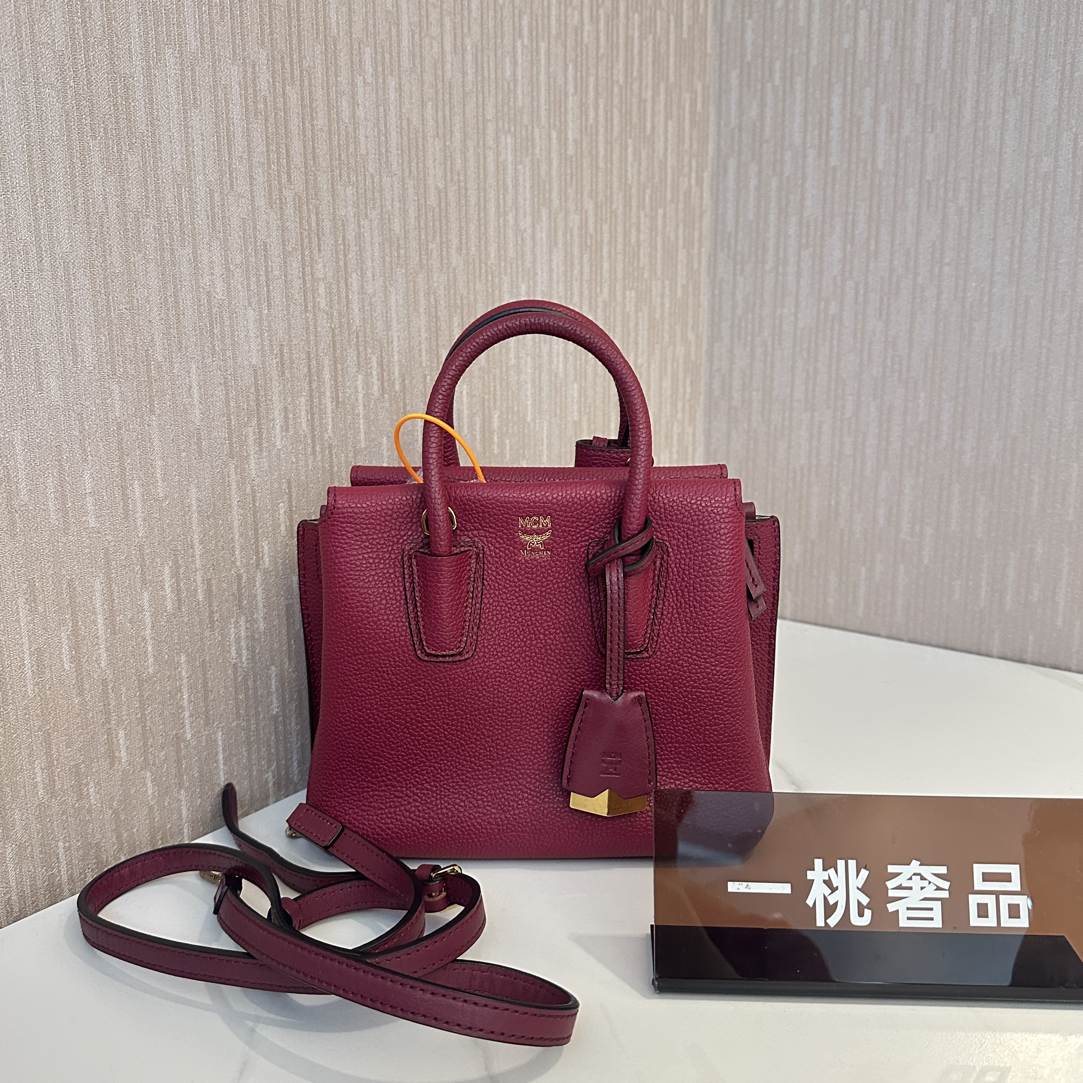 95新 MCM 一桃/Mcm Milla手提斜挎包