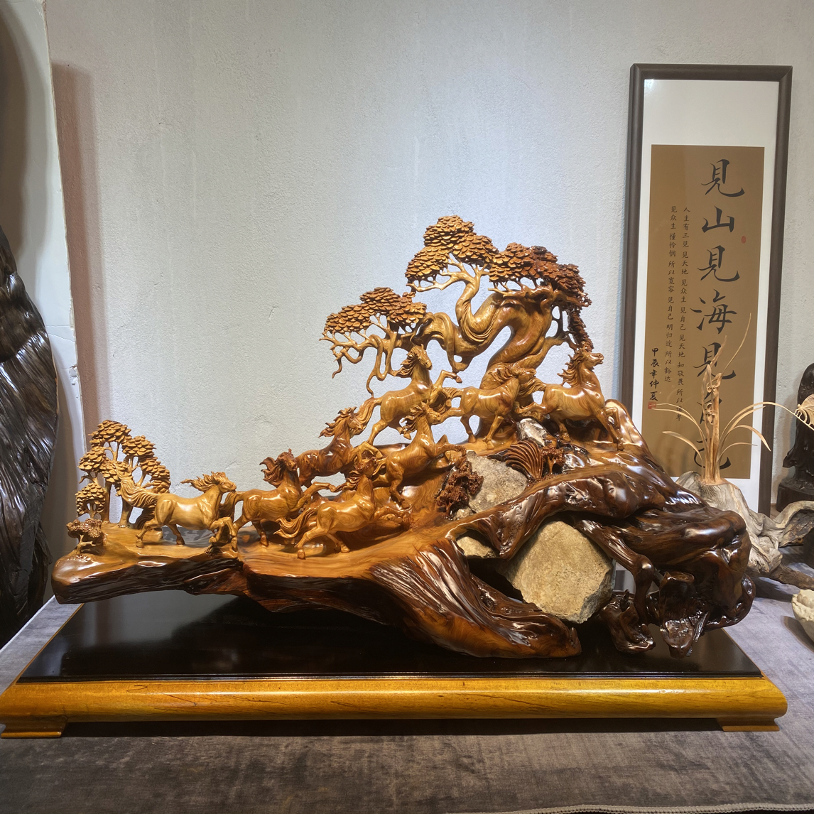 【八骏图】尺寸100.35.56