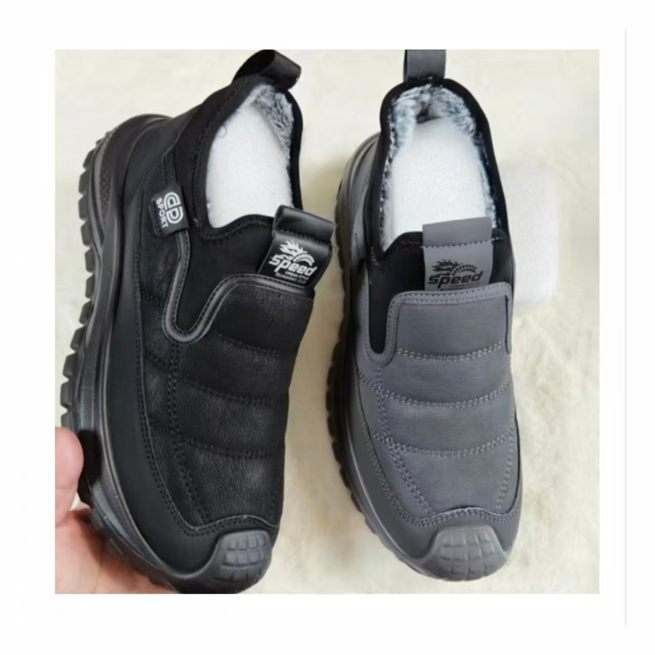 25112保暖防水防滑雪地靴时尚雪地靴老年爸爸鞋男款舒适