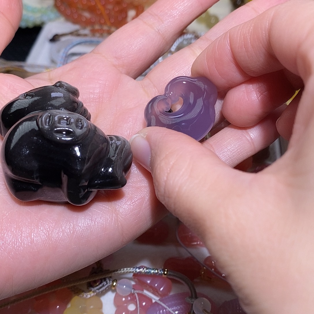 啊***瑶玛瑙/玉髓未镶嵌手链