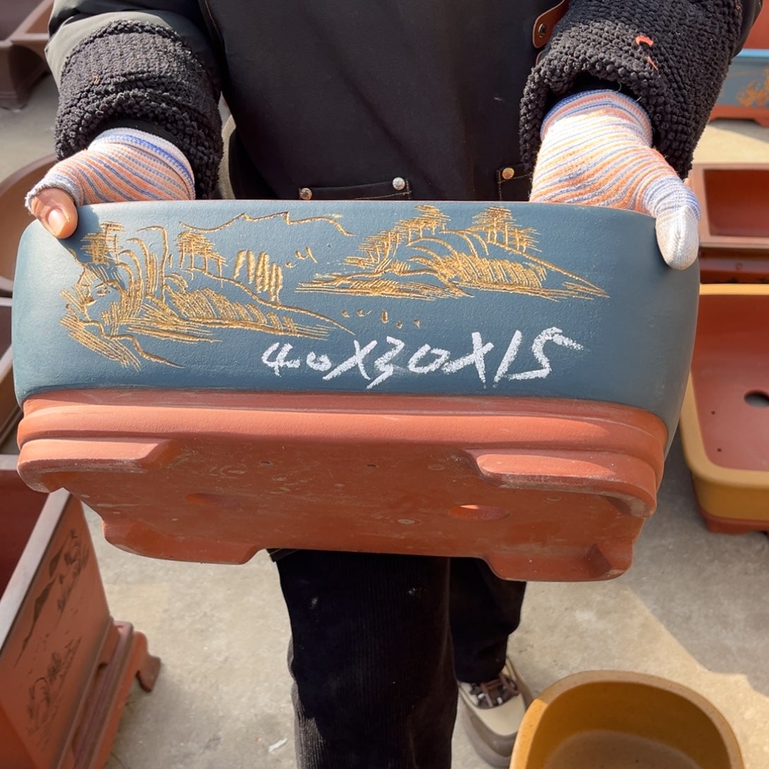 紫砂花盆盆景艺术