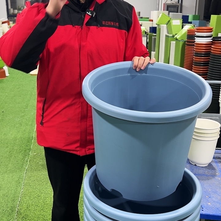 微瑕四季9号口46高40蓝色4只无托