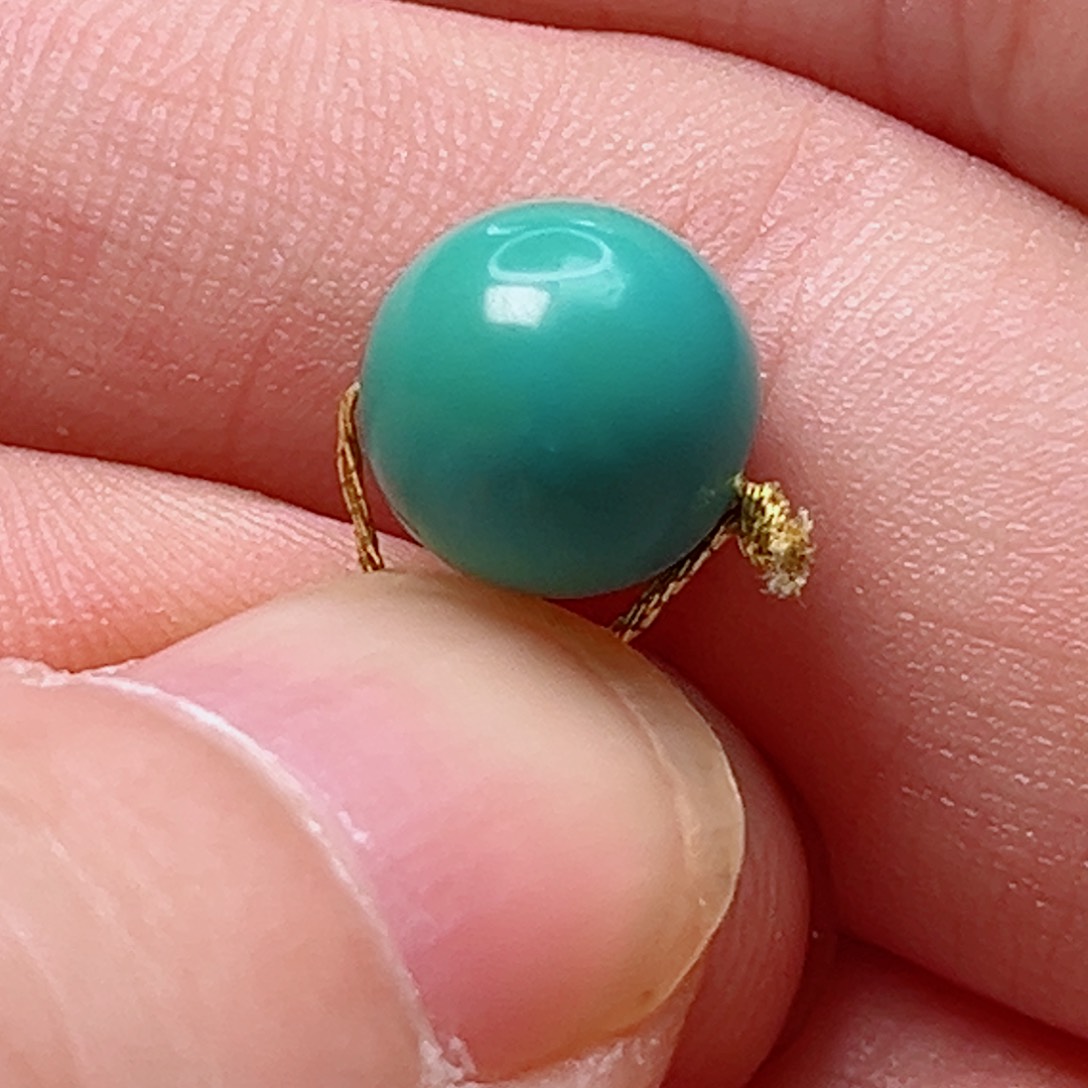 绿松石9.5圆珠未镶嵌