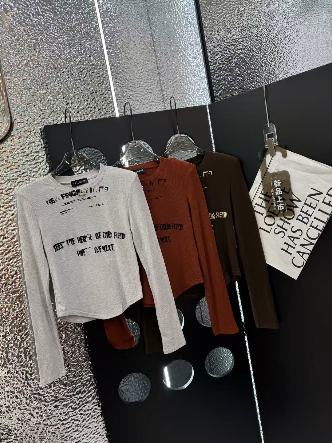 《GZZY》潮牌小众设计定制款面料简约厚实打底衫#14991