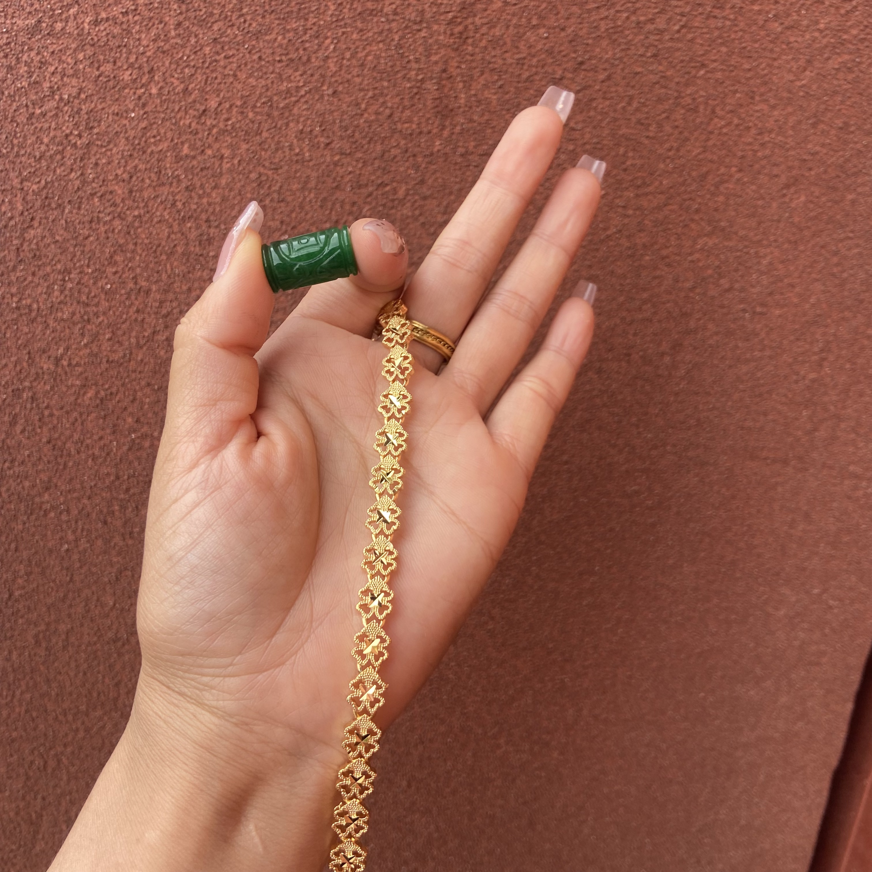 足银手链 114-精工四叶手链