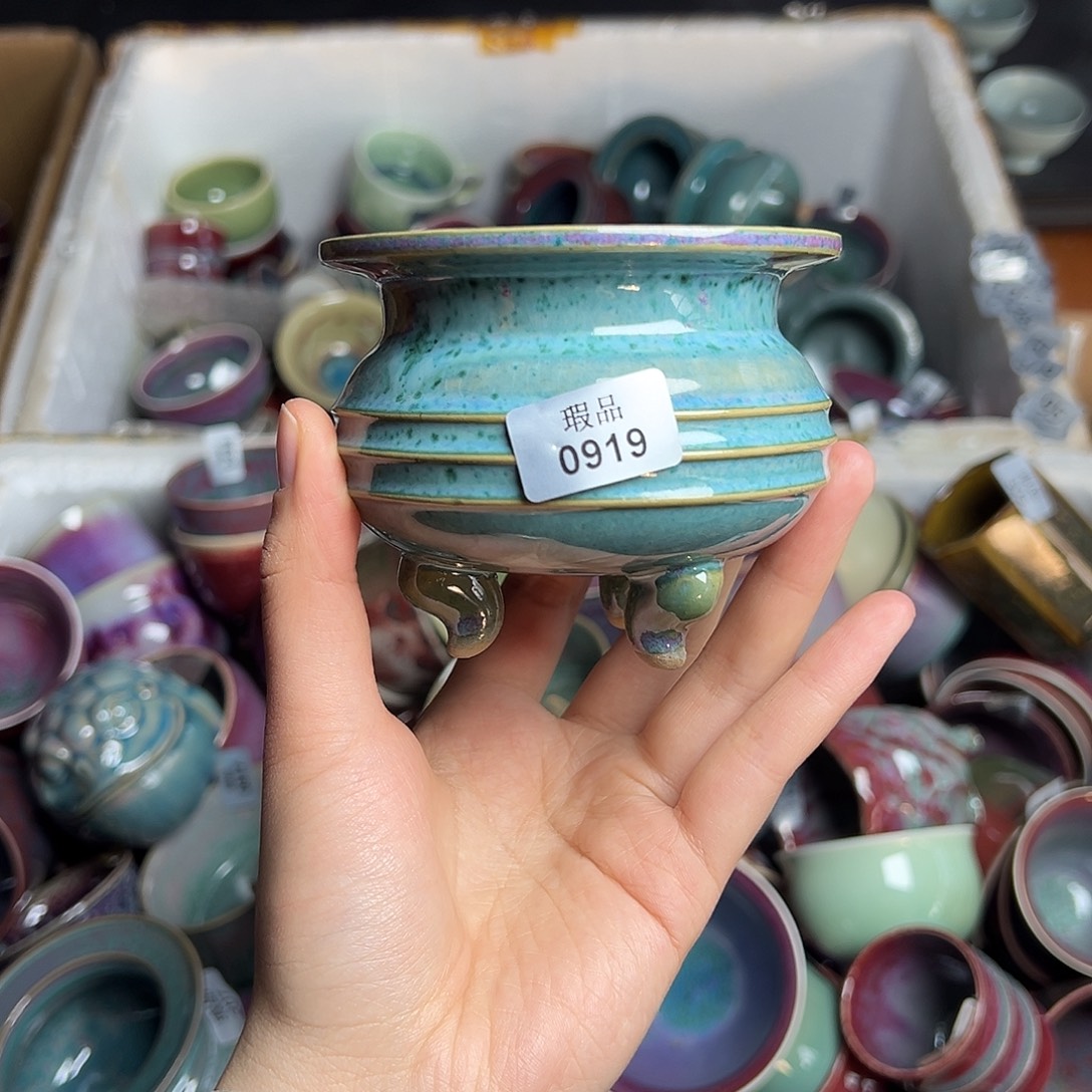 陶摆件窑口自销原矿钧瓷