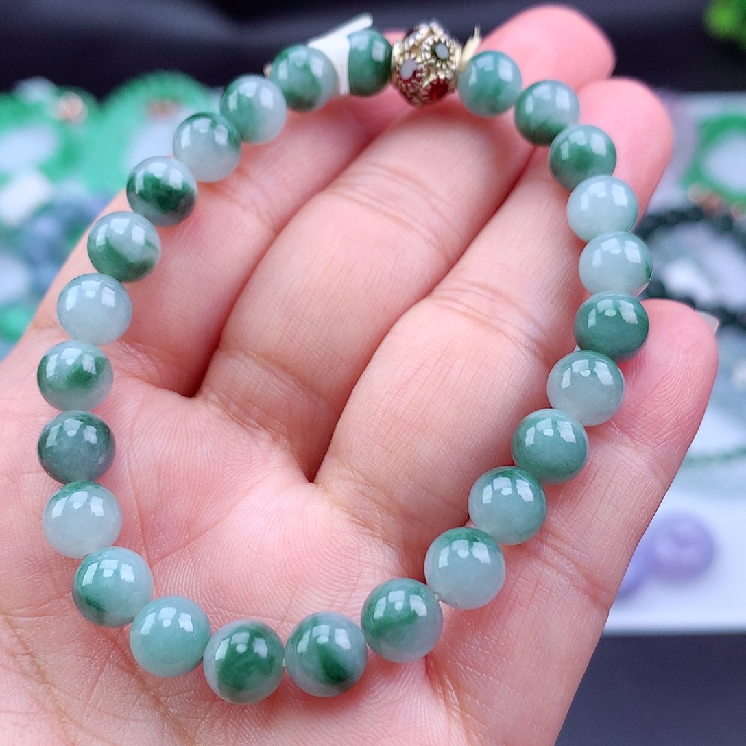 未镶嵌手链翡翠手串