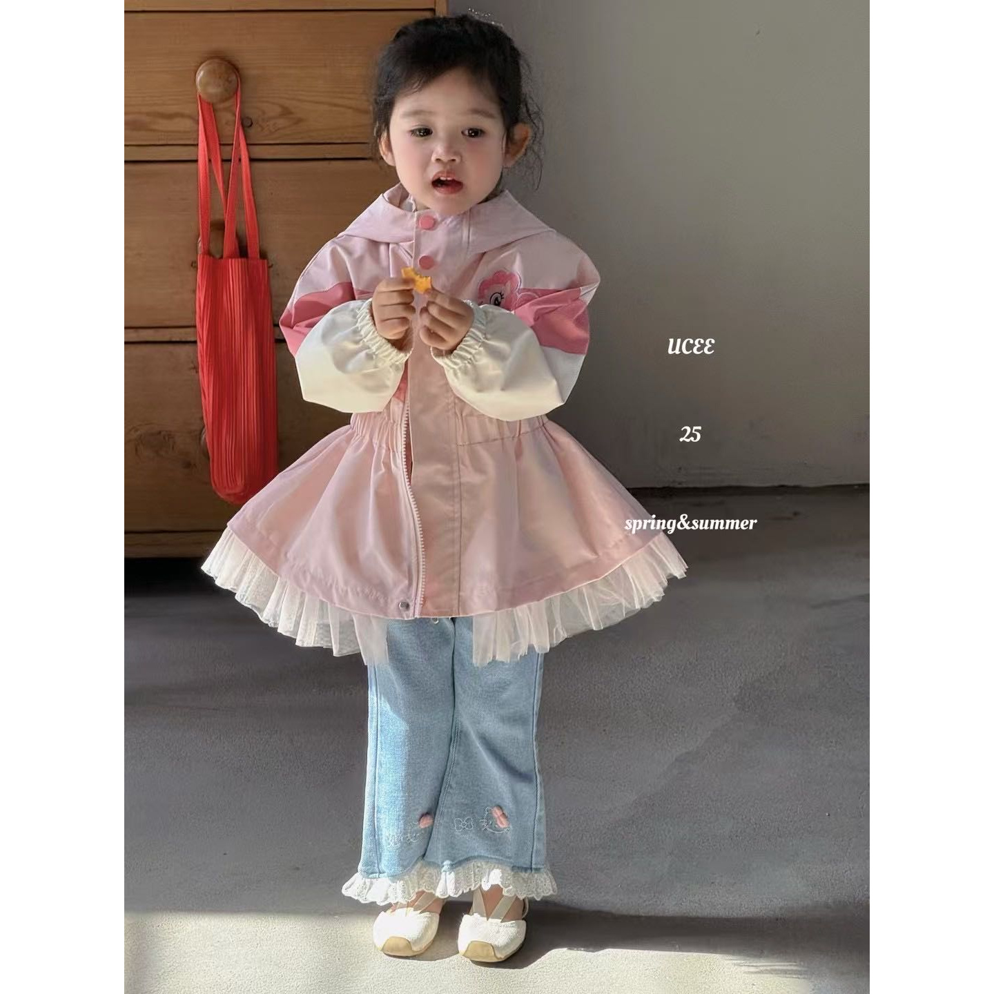 【新疆包邮】春季新款纱摆风衣外套T401