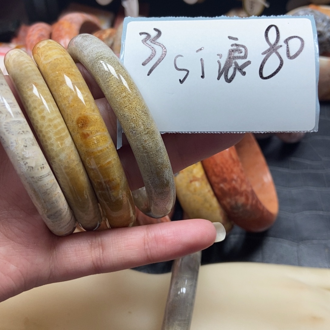 s***.硅化珊瑚（珊瑚玉）未镶嵌珠宝半成品33