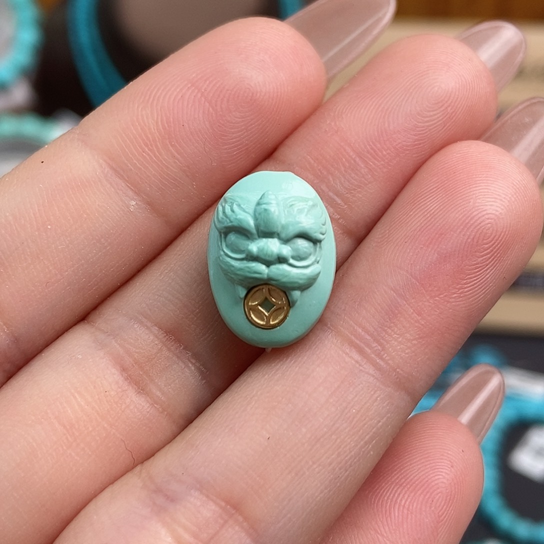 绿松石雕刻未镶嵌