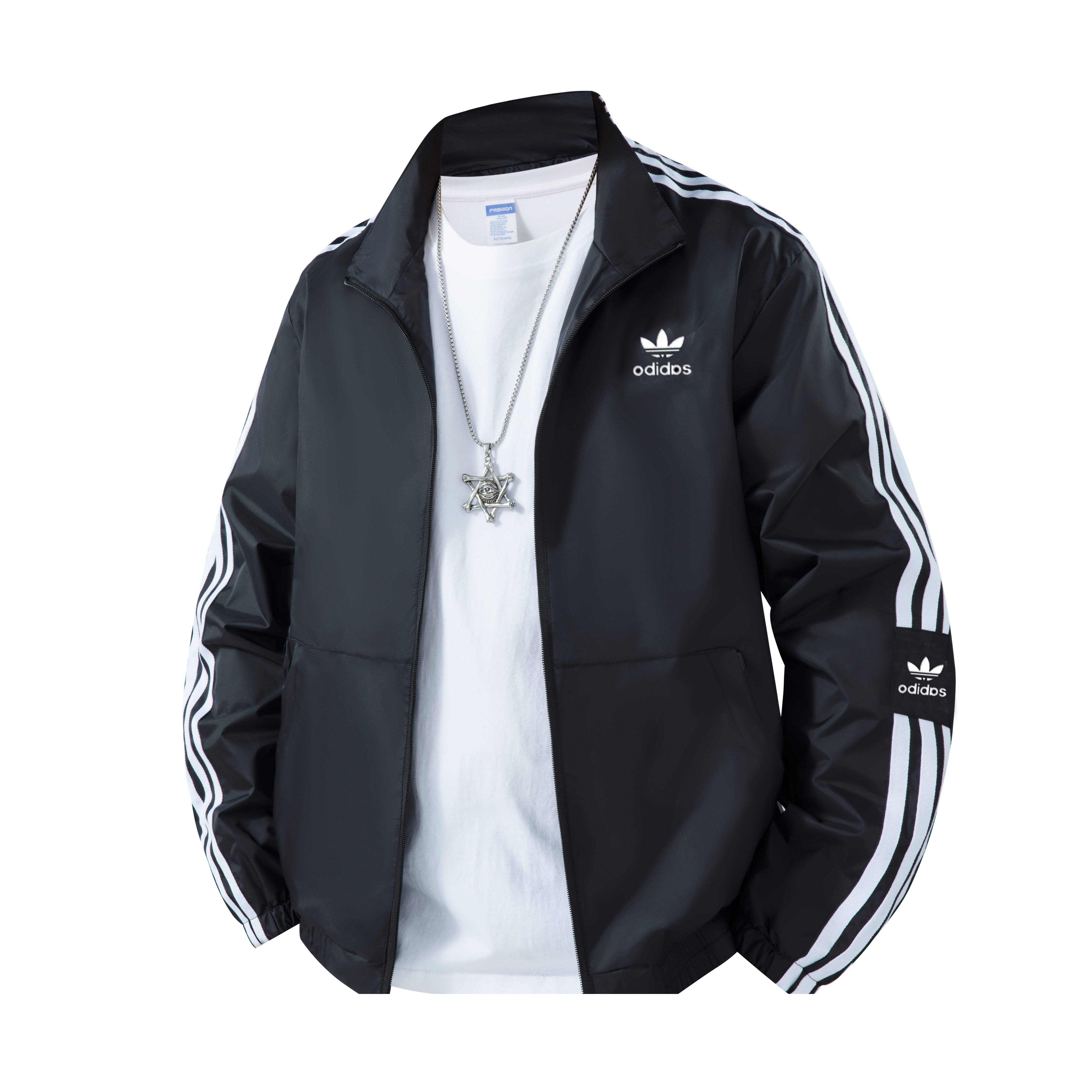 【主播专属】男女同款立领风衣夹克外套秋冬刺绣百搭外套-21390