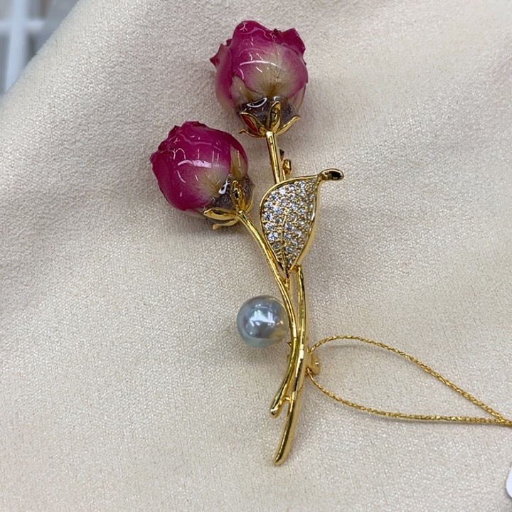 未镶嵌胸饰海水珍珠8-9mm38号