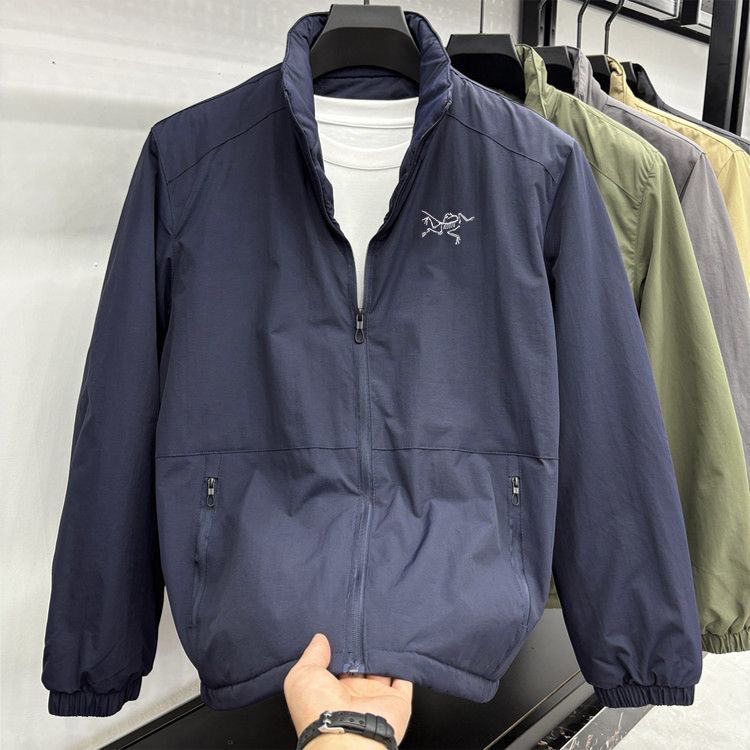 奥特莱斯撤柜刺绣男士外套春秋新款休闲立领夹克男