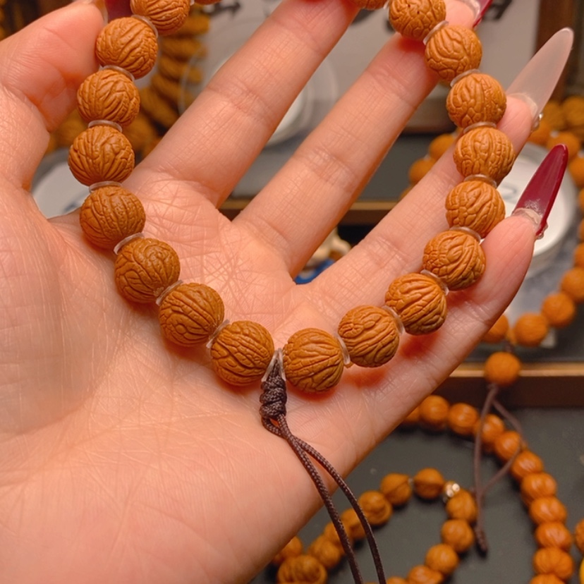 【闪购商品】桃核手串龙文桃核12