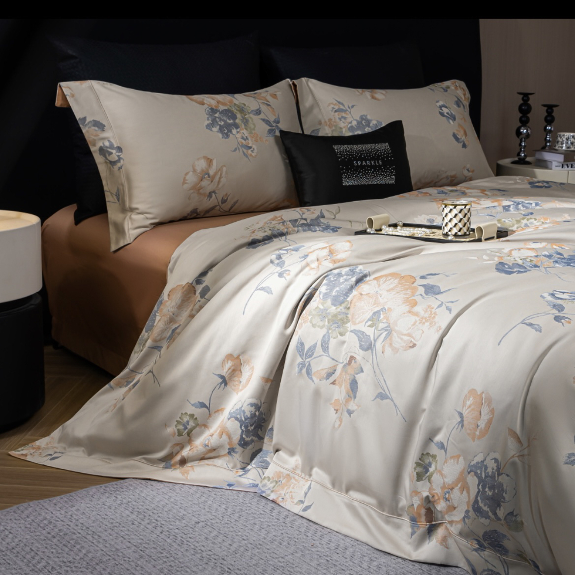 洛莉  Dafenry·Home 高奢复古色织长绒棉提花四件套专属