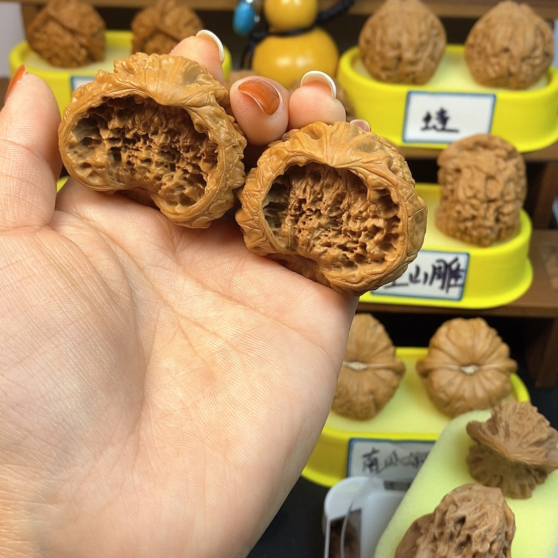 核桃没***八聚宝盆 文玩/木作/... 文玩把件