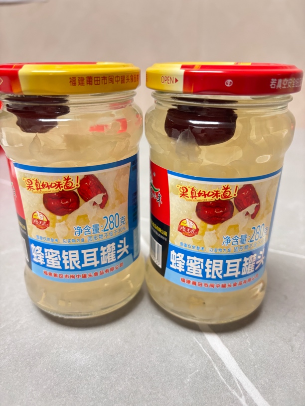 莆田蜂蜜银耳罐头夏天必备饮品