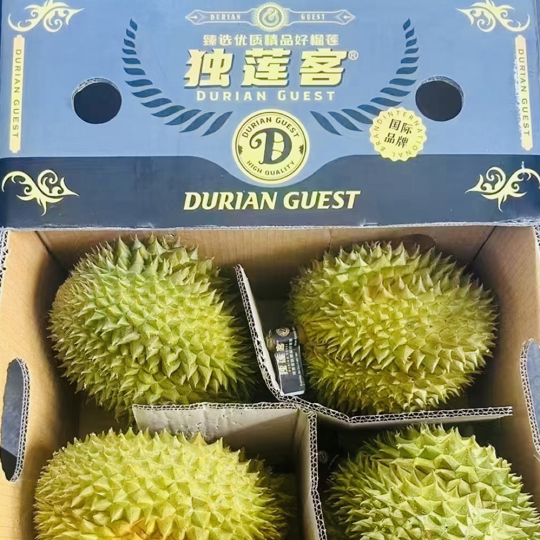 【品牌】独莲客AA级·泰国空运树熟金枕新鲜榴莲2.6~10斤 核小肉糯保40%出肉 多送少补同城配送金枕泰国