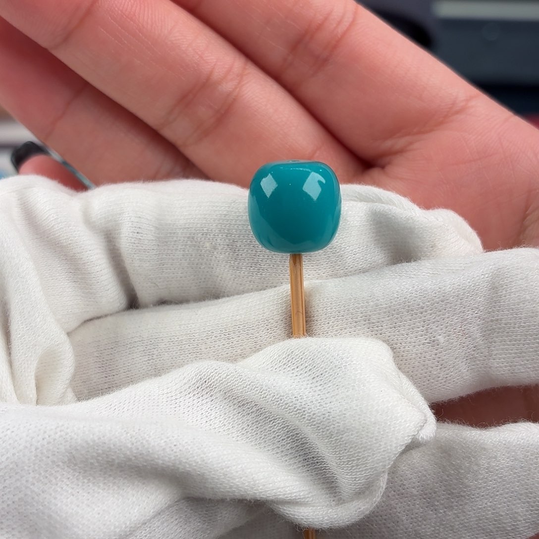 绿松石未镶嵌配饰12.8×12.2mm